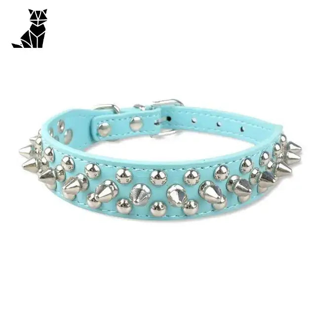 Collier Chien Clouté Ajustable - Taille Moyenne - élégance