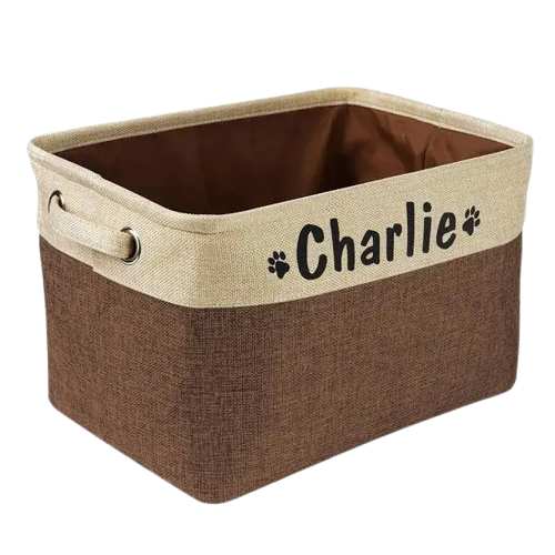 Panier De Rangement Personnalisable Pour Chien / Chat Transparent Background