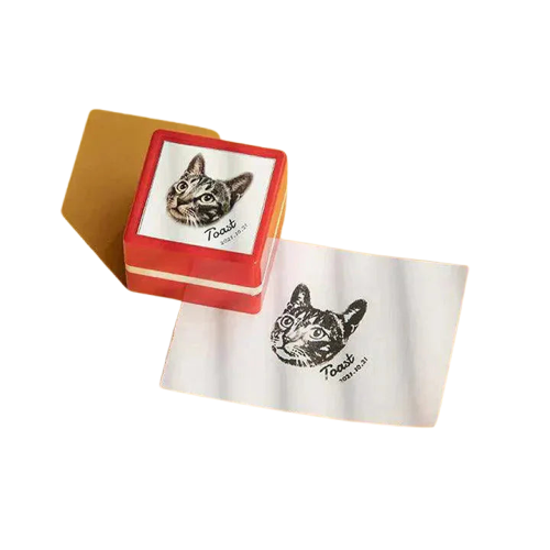 Pawprints™ : Tampon encreur avec motif chat, cadeau parfait Transparent Background