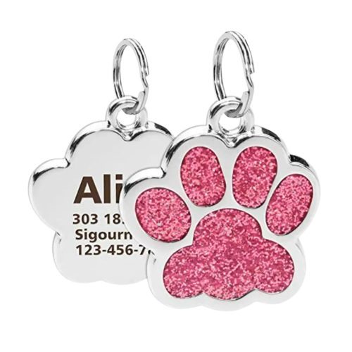 Médaille Personnalisable Pour Collier Chat Et Chien Transparent Background