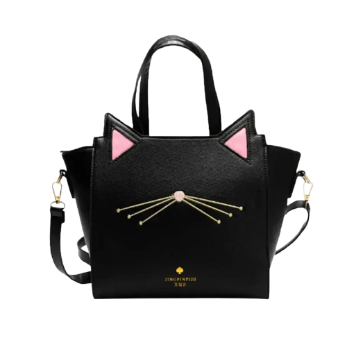 Sac à Main Chat Good Look Noir Pour Un Style élégant Et Tendance - Noir Transparent Background