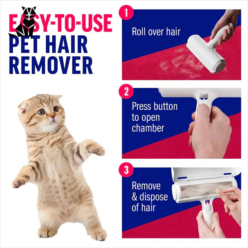 Chat nettoie ses pattes avec une brosse double face auto-nettoyante