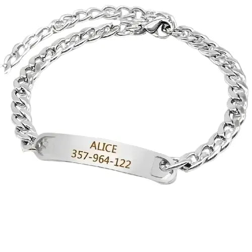 Collier personnalisé pour chat avec bracelet en argent Transparent Background