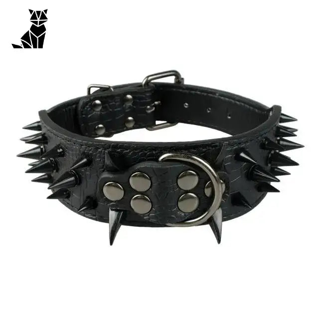 Collier Chien Clouté Ajustable Ultra Confortable Noir 1 / s