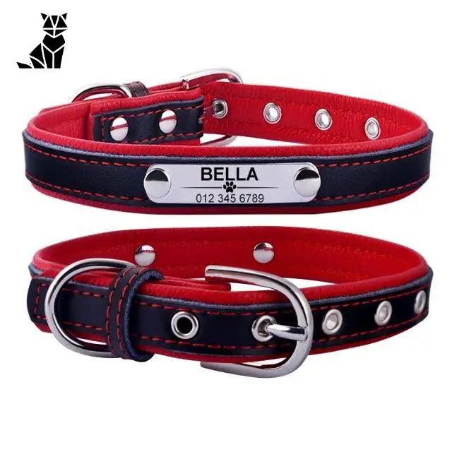 Collier Chien En Cuir Personnalisable