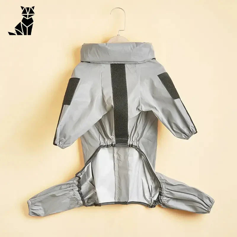 Combinaison imperméable réfléchissante : Gray Waterproof Reflective Dog Jumpsuit