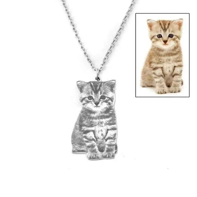 Collier Personnalisable Pour Chien / Chat En Argent