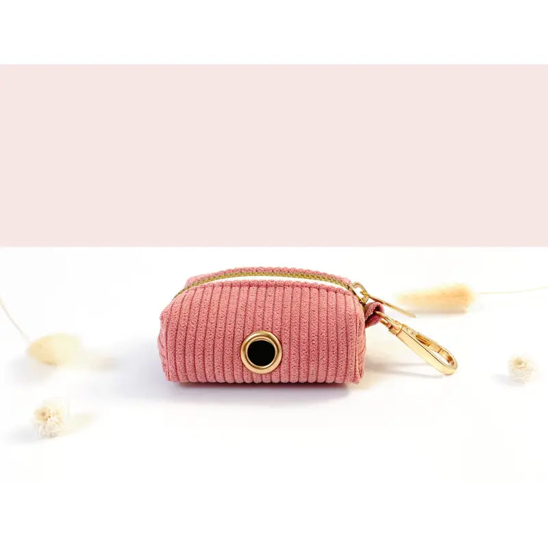Kit Complet Chien Personnalisé Velours Côtelé Corail