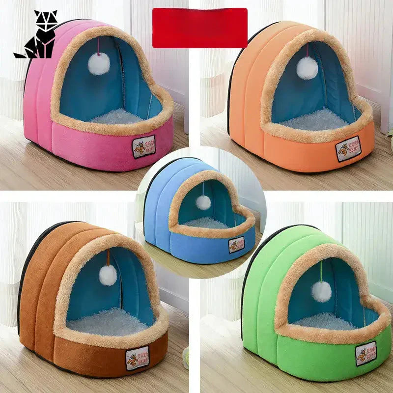 Quatre couleurs de l’’Espace personnel confortable pour chats’ au design chic