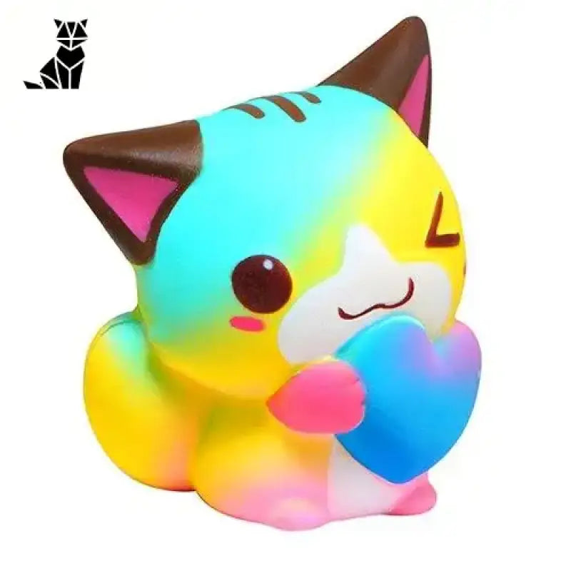 Figurine Chat Anti-stress Pour Des Moments De Douceur Et De Bonheur - Multicolore