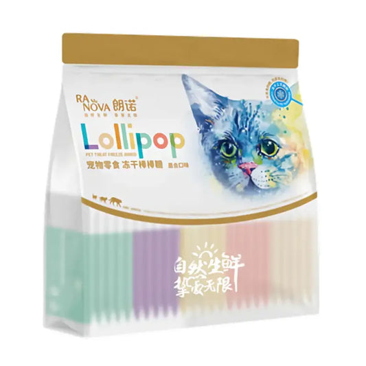Katt Lollipop Godteri med Naturlig Smak av Kylling 25 Stk
