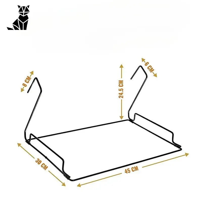 Radiateur hamac pour chat : Lit suspendu pour chat avec dimensions du cadre de lit