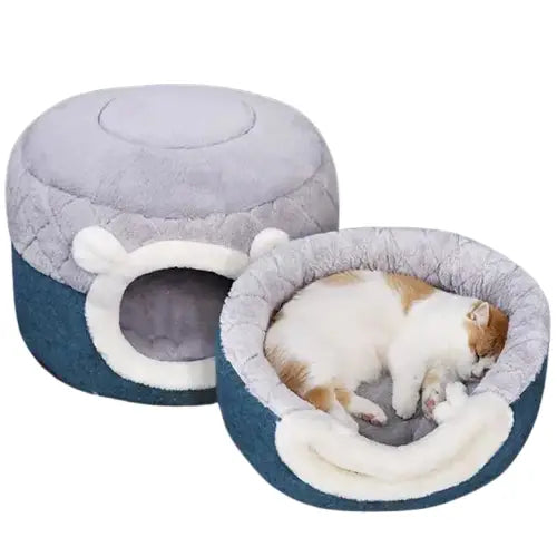 Panier Réversible Moelleux Pour Chat / Chiot Transparent Background