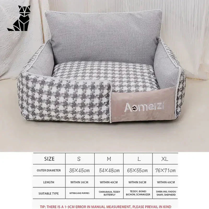 Confortable Dog Bed - Soft Fabric, Cozy Rest for Your Chien Confortable, Sommeil Paisible in Différentes Tailles