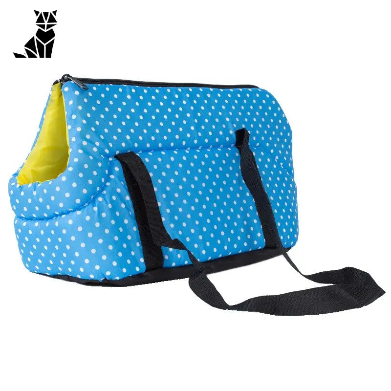 Sac à dos Chic Comfort à pois bleus pour petits chiens - idéal pour les petits chiens