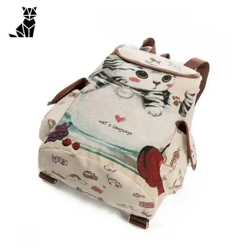 Sac à Dos De Voyage Avec Motif De Chat Pour Vos Aventures Aux Pays