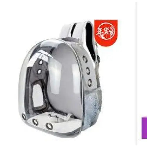 Sac à dos transparent pour chat : Casque au design unique pour l’exposition des animaux de compagnie